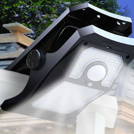 Solar Powered Motion Sensor Clip Light with Multiple Lighting Modes